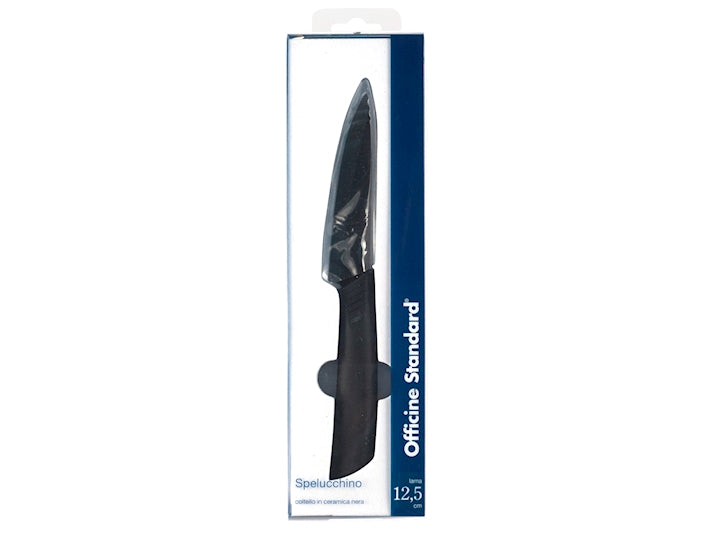 COLTELLO CUCINA LAMA CERAMICA COLORE NERO 12,5CM