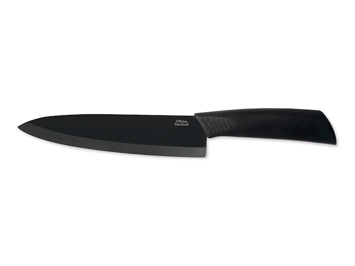 COLTELLO CUCINA LAMA CERAMICA COLORE NERO 18CM