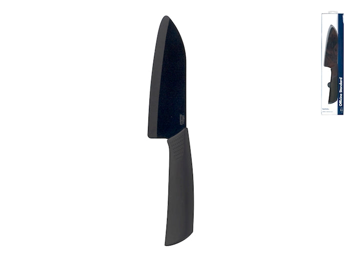 COLTELLO SANTOKU LAMA CERAMICA NERA 14 CM