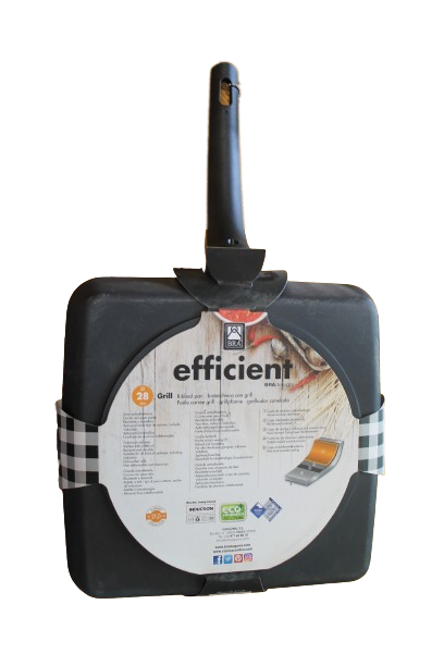 BISTECCHIERA EFFICIENT GRILL ALLUMINIO PRESSOFUSO INDUZIONE 28cm