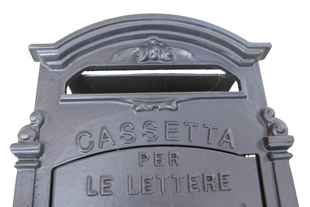 CASSETTA PER LETTERE IN GHISA FRONTALINO