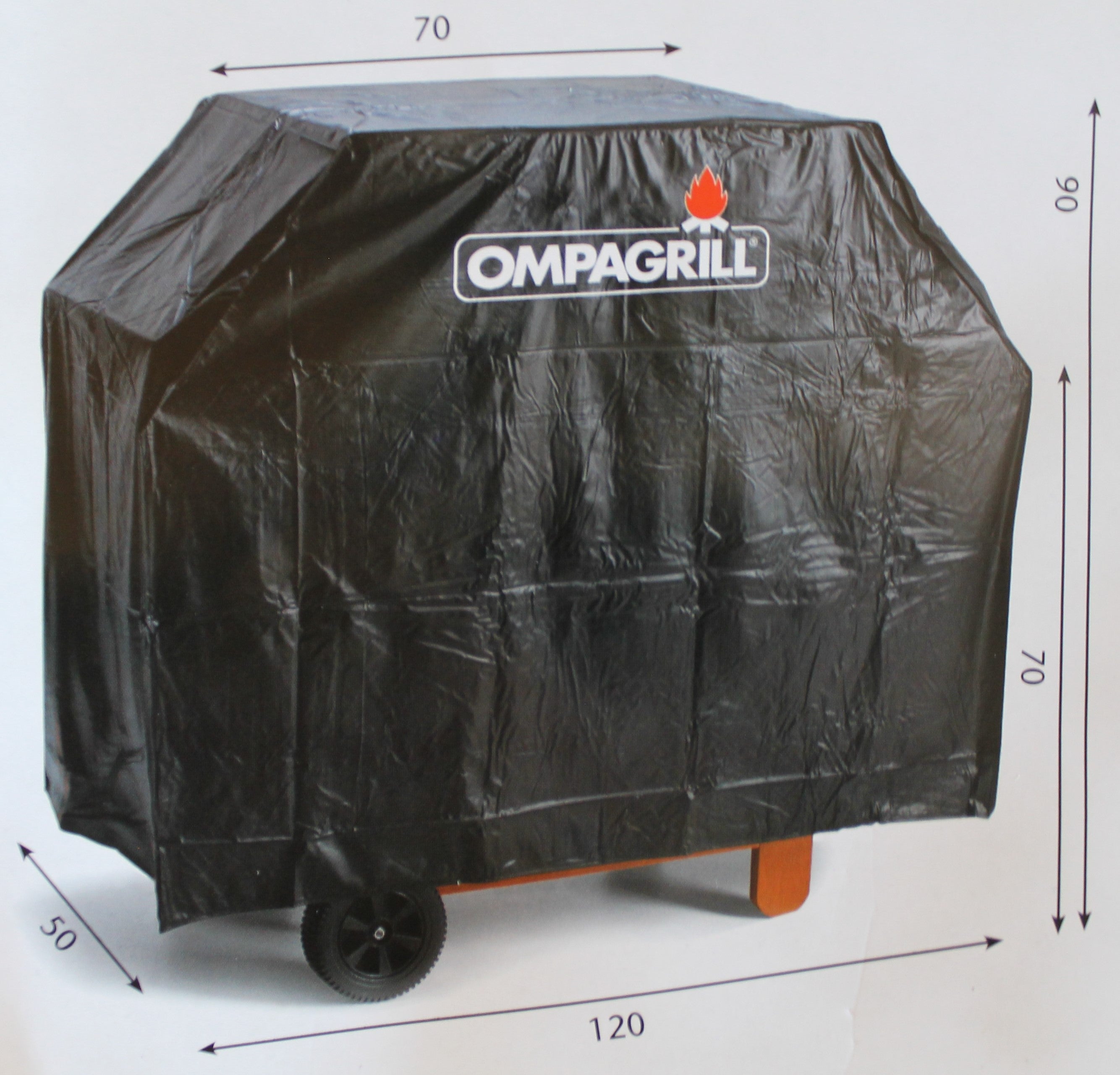 CUSTODIA COPRI BBQ OMPAGRILL 120x50X90cm