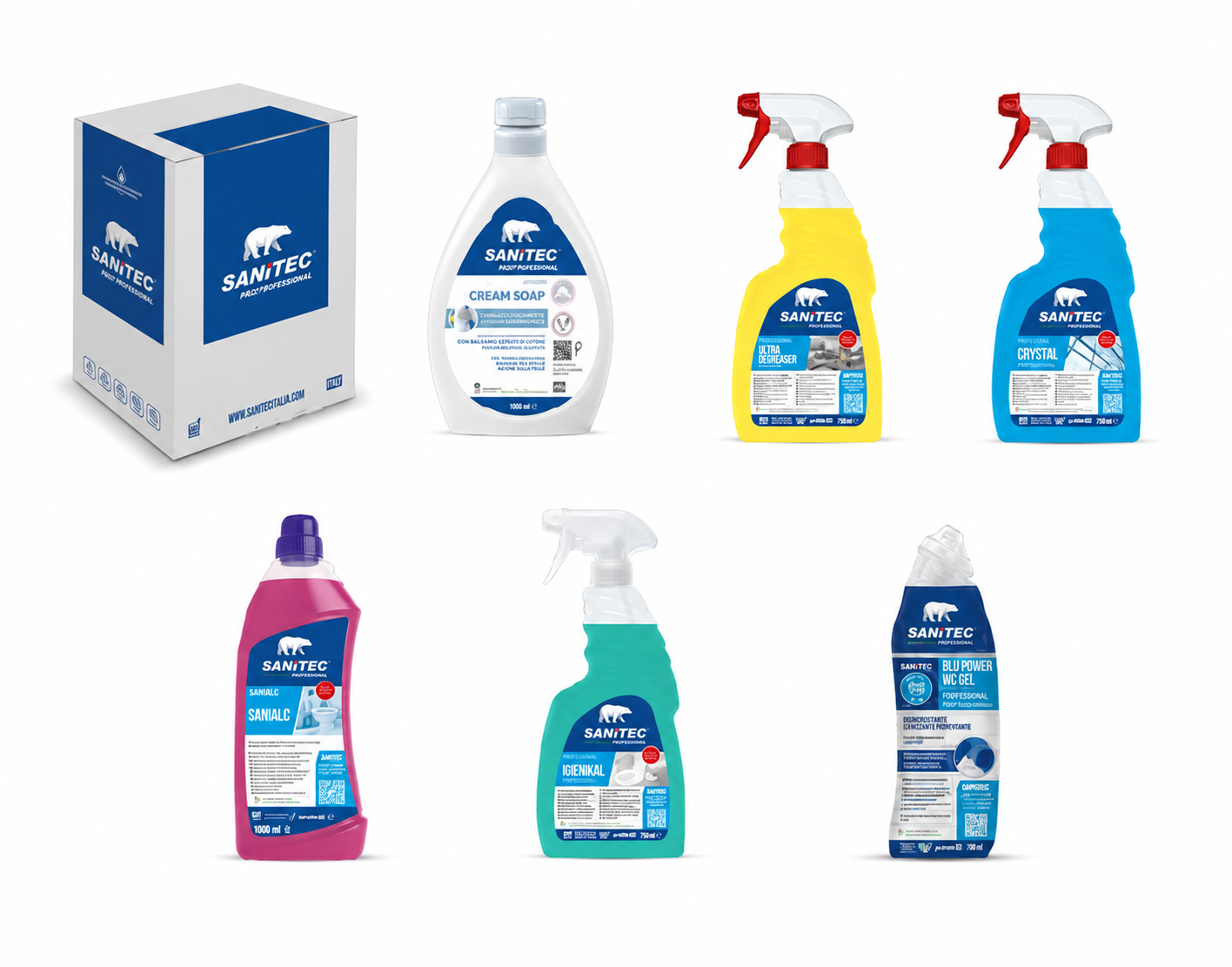 KIT DETERGENZA - 6 PRODOTTI PER DETERGERE