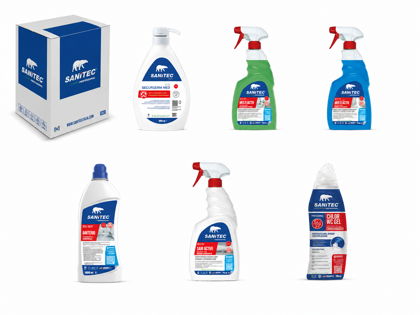KIT DISINFEZIONE - 6 PRODOTTI DISINFETTANTI CERTIFICATI PRESIDIO MEDICO CHIRURGICO