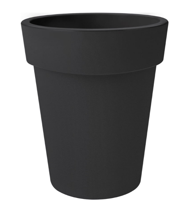 VASO GREEN BASIC TOP PLANTER HIGH 35cm NERO/BIANCO