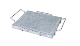 PIETRA LAVICA LISCIA 25X30CM CON TELAIO CROMATO