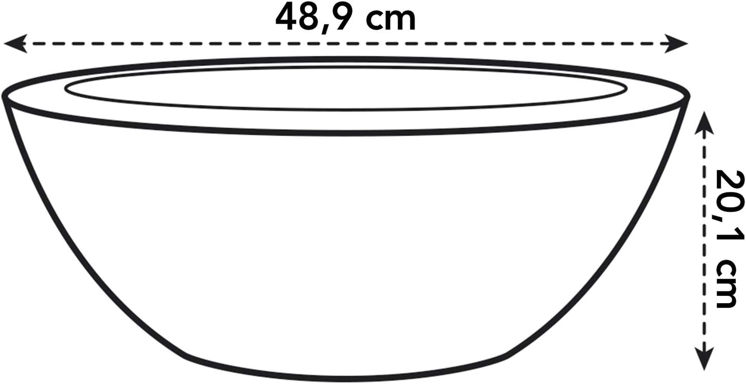 VASO PURE SOFT BOWL 50cm BIANCO