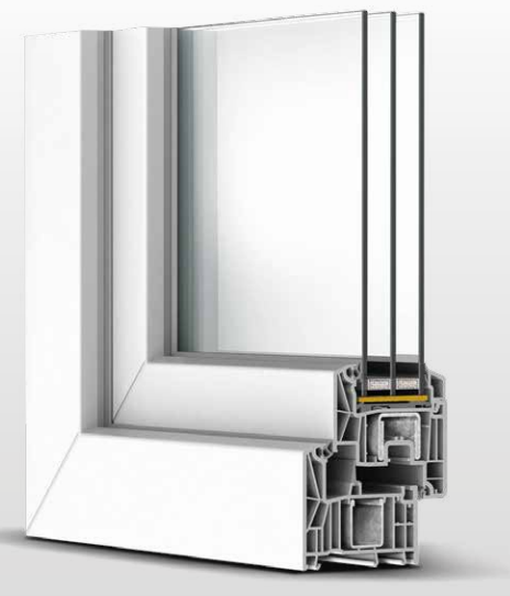 Portafinestra a due ante con anta-ribalta L. 140 x H. 235 cm