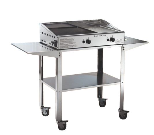 CARRELLO PRO INOX GRANDE PER PLANCHA DOUBLE